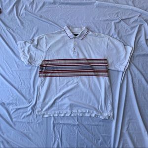 Cambridge Classics Striped White Collar Polo